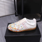 Damen Designer Sneakers mit künstlerischem Spritzmuster R&B