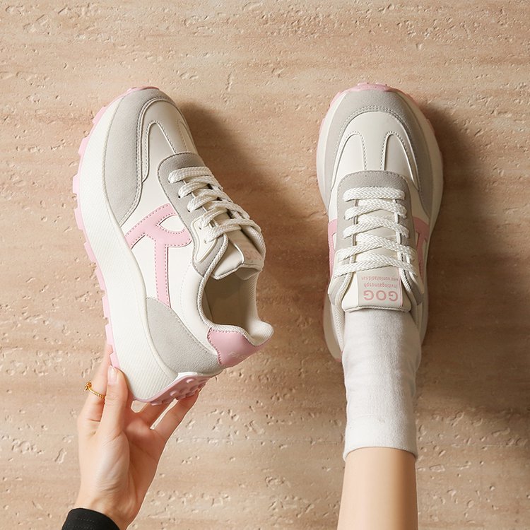 Damen sportliche Plateau-Sneaker mit stylischem Design und komfortabler Dämpfung R&B