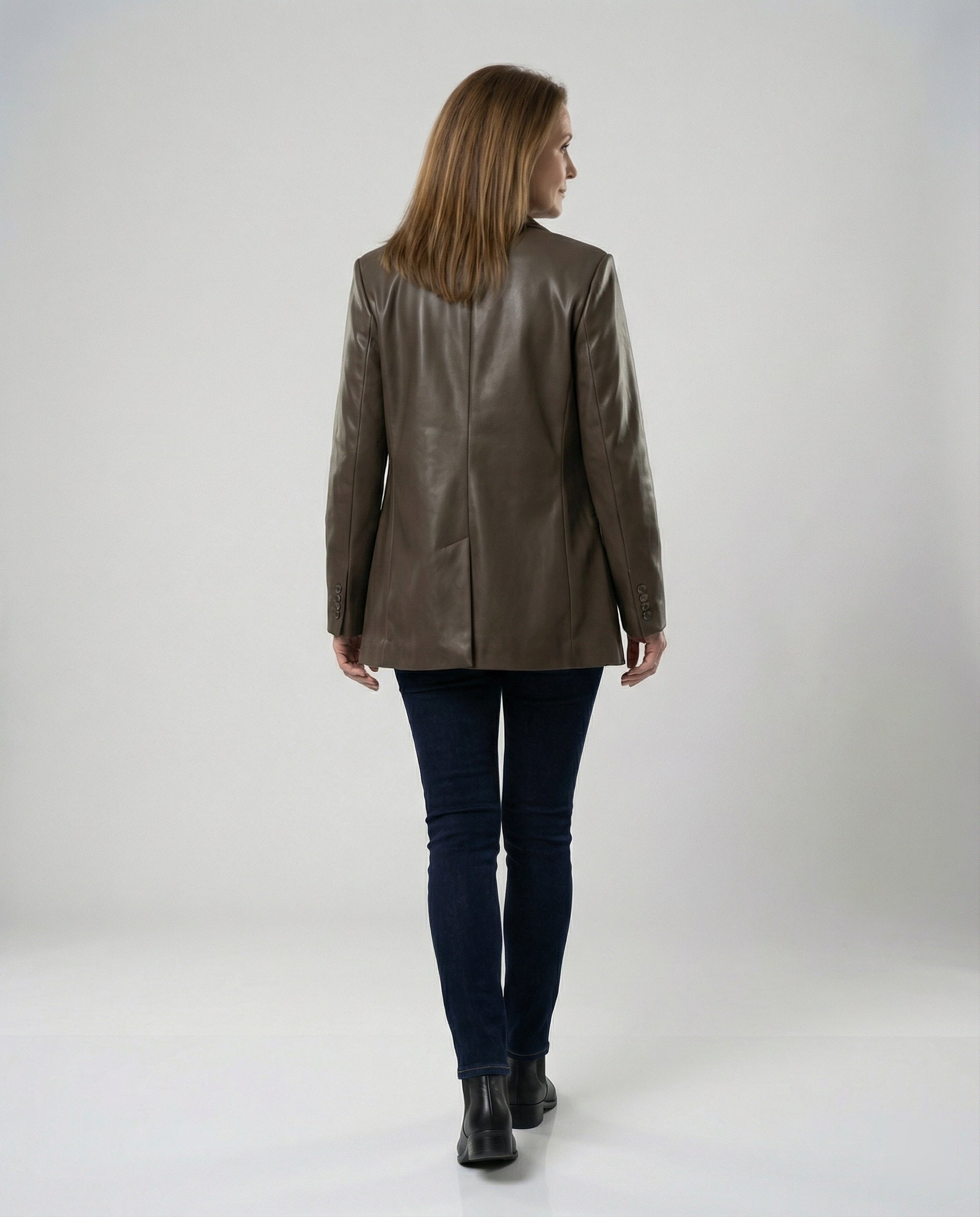 Damen Samt-Maxikleid mit tiefem V-Ausschnitt schmalen Trägern und hohem Beinschlitz R&B
