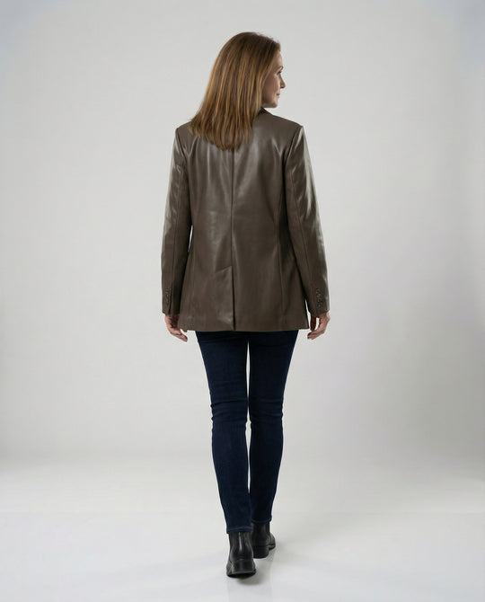 Damen Samt-Maxikleid mit tiefem V-Ausschnitt schmalen Trägern und hohem Beinschlitz R&B