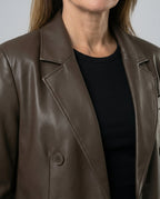Damen Samt-Maxikleid mit tiefem V-Ausschnitt schmalen Trägern und hohem Beinschlitz R&B