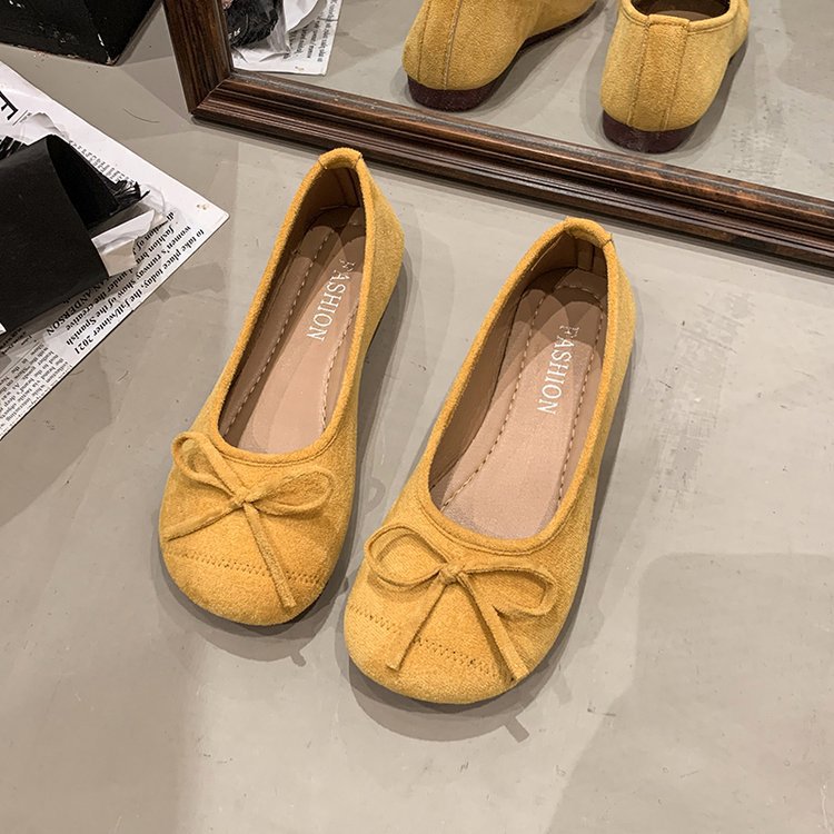 Damen klassische Ballerinas mit dekorativem Schleifenakzent R&B