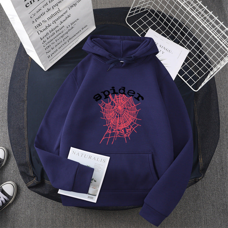 Damen Kapuzensweater mit kreativem Spinnenmotiv R&B