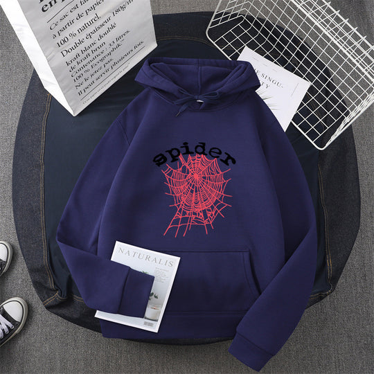 Damen Kapuzensweater mit kreativem Spinnenmotiv R&B