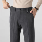 Herren Elegante Freizeithose mit Strukturmuster