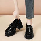 Damen Moderne Plateau-Schuhe mit modischer Schnallen-Detail R&B