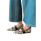 Damen elegante spitze Riemchenballerinas mit Nieten R&B