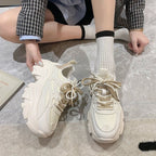 Damen Sportliche Sneaker mit dicker Sohle und einzigartigem Design R&B