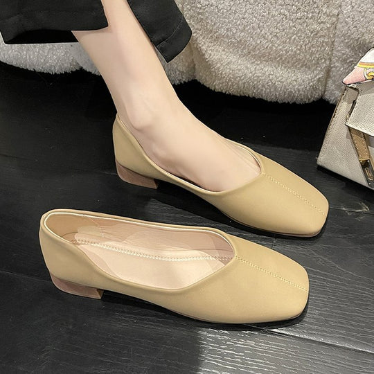 Damen elegante Mokassins mit modischer Naht R&B