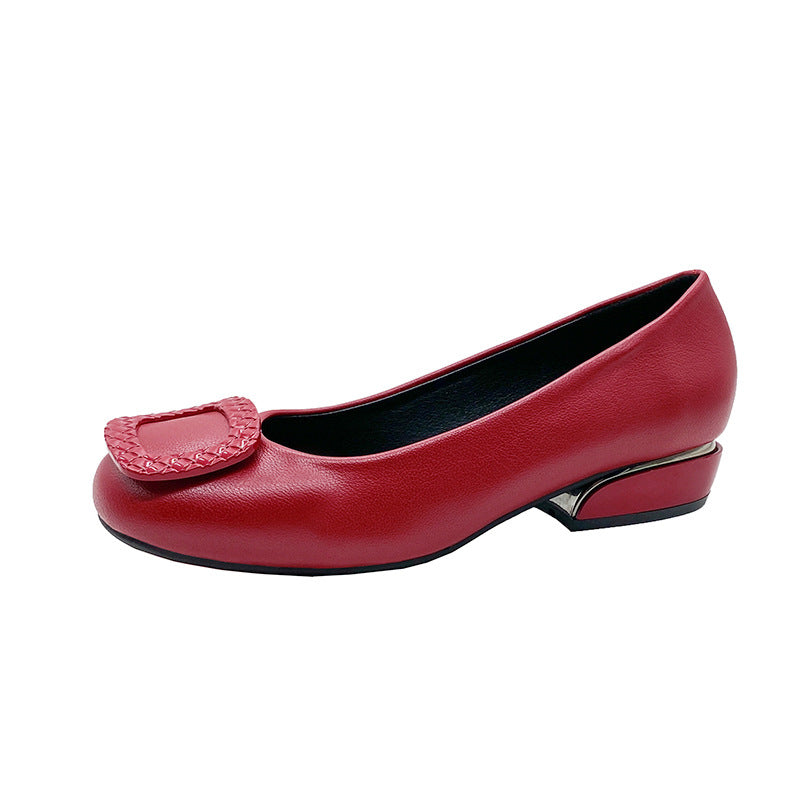 Damen Ballerinas mit modischem Schnallen-Design R&B