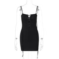 Damen Seduktives Bodycon-Kleid mit Schnürung R&B