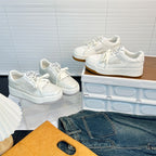 Damen Sportliche Sneakers mit luftiger Netz- und Lederkombination R&B