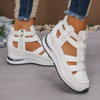 Damen Wedge-Sneaker mit verstellbaren Riemen und atmungsaktiver Sohle R&B