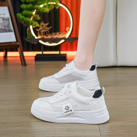 Damen Sportliche Sneakers mit atmungsaktiver Mesh-Oberfläche und dämpfender Sohle R&B