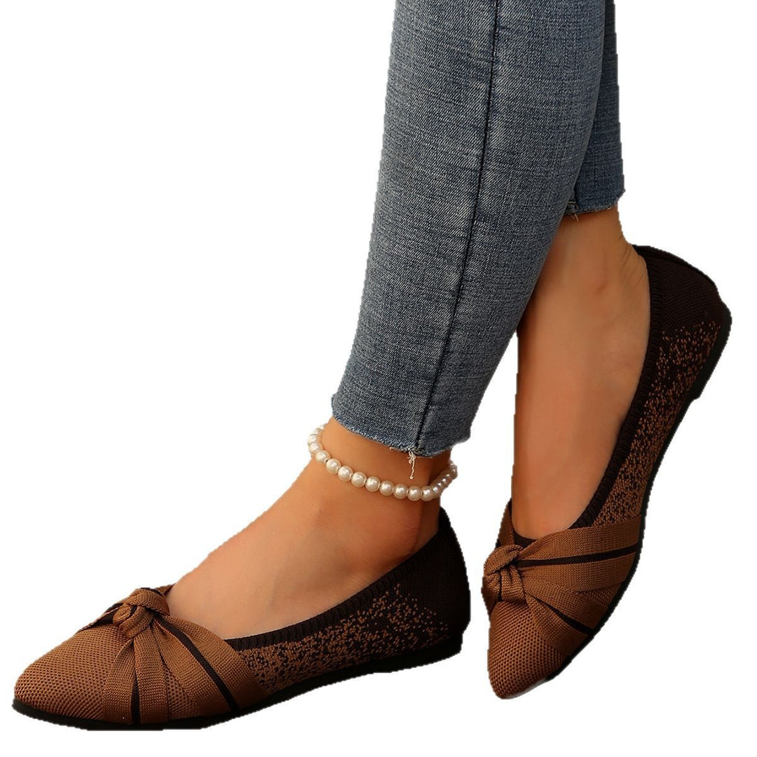 Damen Ballerinas mit modischer Schleifenverzierung und atmungsaktivem Obermaterial R&B