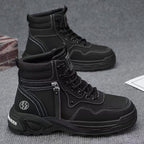 Damen hochgeschnittene Winterstiefel mit strapazierfähigem Obermaterial und rutschfester Sohle