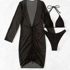 Damen Strandkleid mit elegantem Wickeldesign R&B