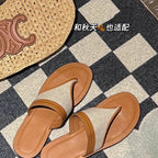 Damen Zehentrenner-Sandalen mit ergonomischem Riemendesign und rutschfester Sohle R&B