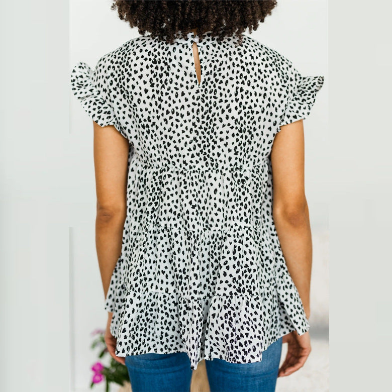 Damen Luftiges Oberteil mit Volantdetails R&B