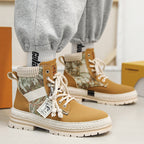 Damen modische Wanderstiefel mit robustem Obermaterial und rutschfester Sohle