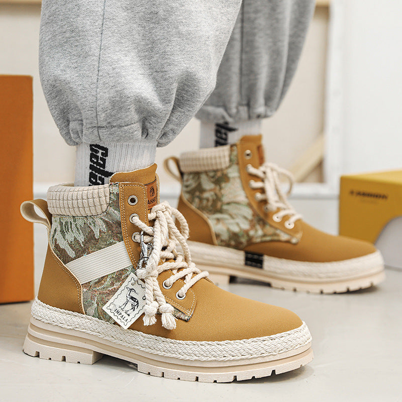 Damen modische Wanderstiefel mit robustem Obermaterial und rutschfester Sohle