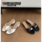 Damen Elegante Mules mit modischer Schnalle R&B