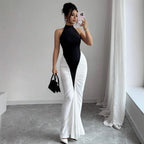 Damen Elegantes, figurbetontes Abendkleid mit Kunstseiden-Raffung R&B