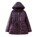 Damen gesteppte Übergangsjacke mit Kapuze und praktischen Eingrifftaschen R&B