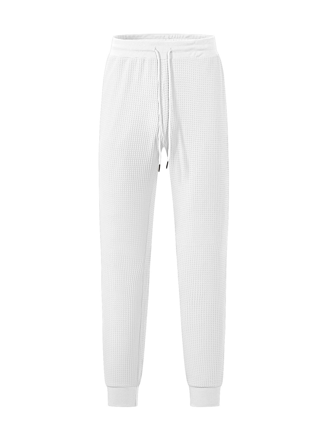 Herren nan feinstrukturierte Jersey-Loungehose konisch geschnitten mit Tunnelzugbund und gerippten Beinabschlüssen R&B