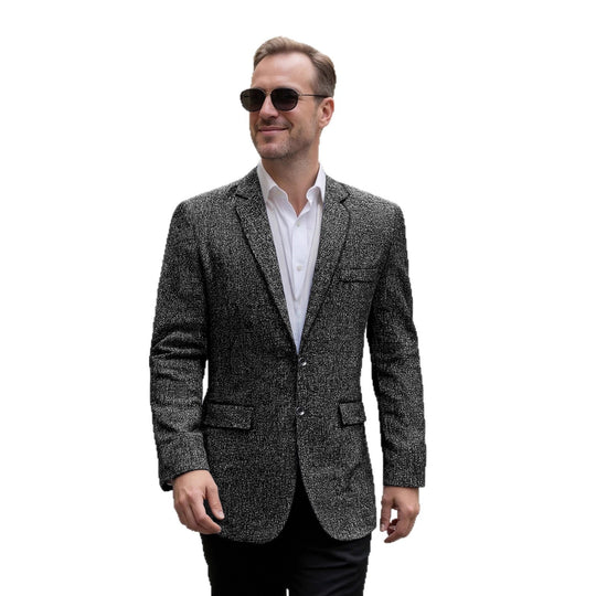 Herren eleganter strukturierter Freizeitblazer R&B