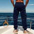 Herren Sportliche Cargo-Jogginghose mit elastischem Bund und praktischen Taschen R&B