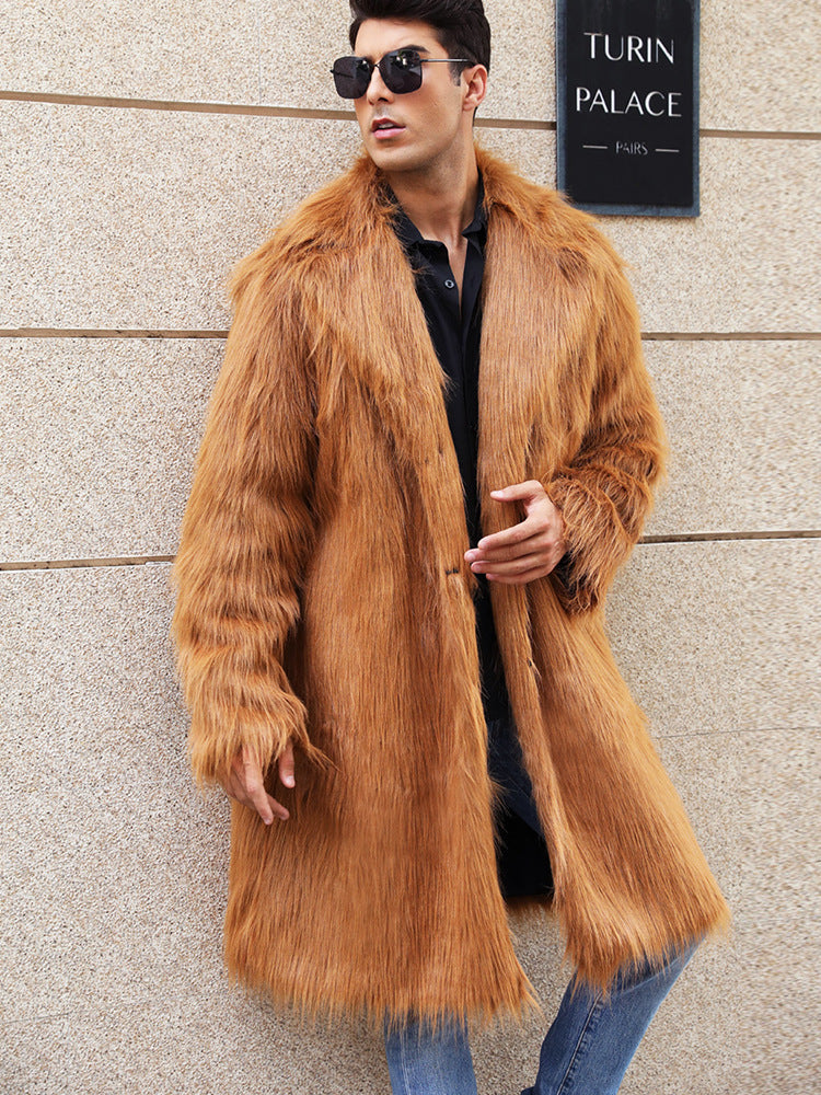 Herren Elegante und gemütliche Felljacke R&B