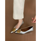 Damen elegante spitze High Heels R&B
