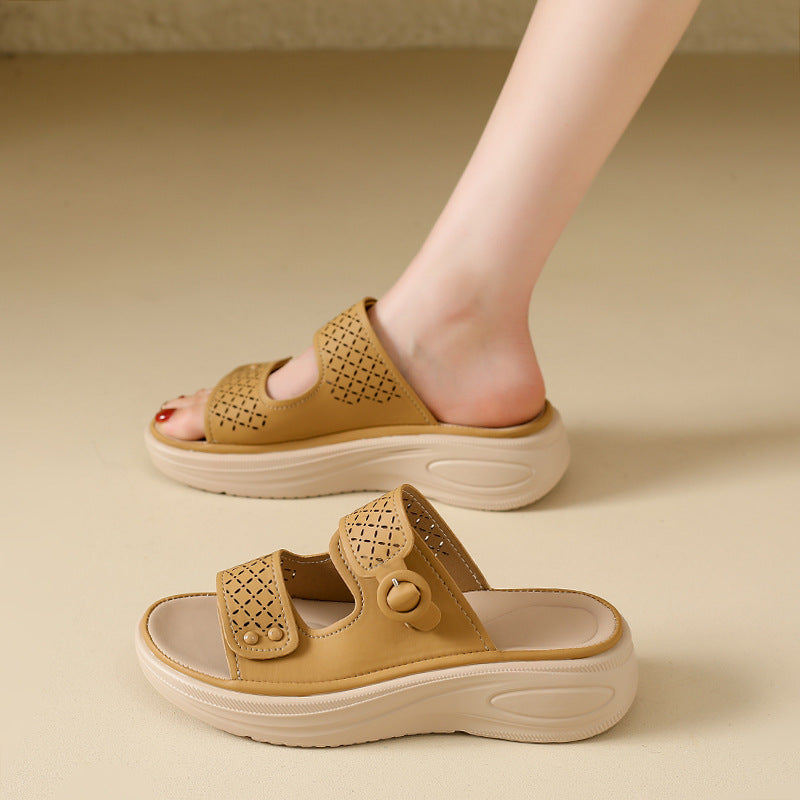 Damen Atmungsaktive Clogs mit modischem Lochdesign und komfortablem Fußbett