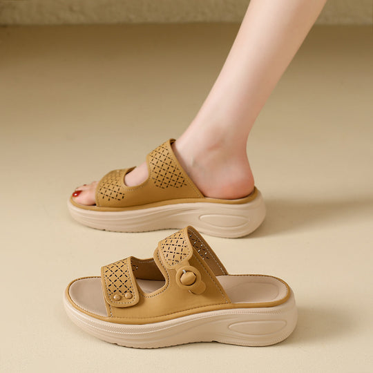 Damen Atmungsaktive Clogs mit modischem Lochdesign und komfortablem Fußbett R&B