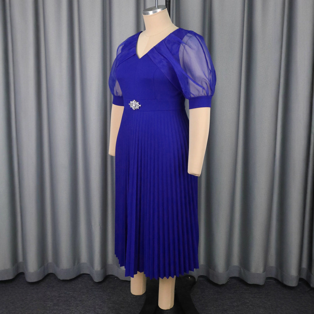 Damen Luftiges Midikleid mit raffinierten Chiffonärmeln R&B