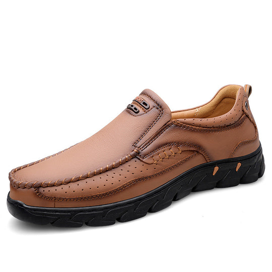 Damen Elegante und bequeme Leder Slipper R&B