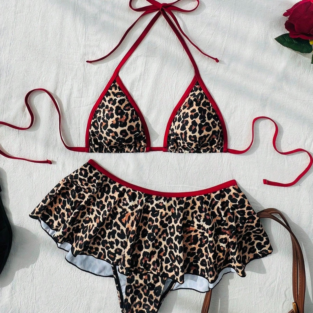 Damen Triangel-Bikini mit voluminösem Rüschenschnitt R&B