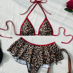 Damen Triangel-Bikini mit voluminösem Rüschenschnitt R&B