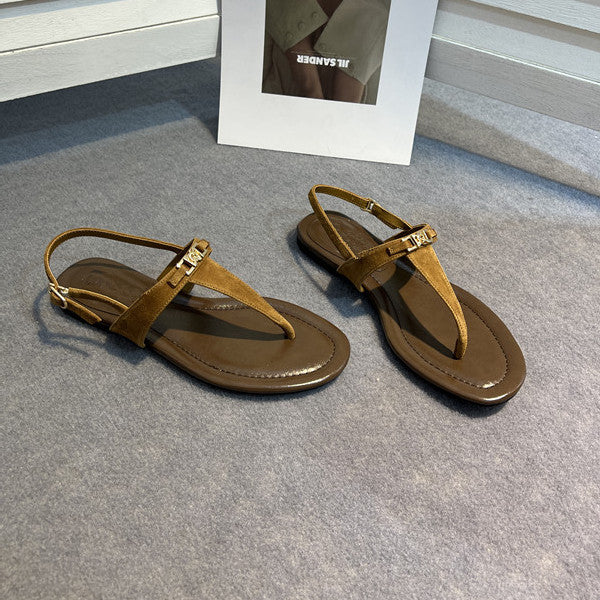 Damen Zehentrenner-Sandalen mit eleganten Riemen und komfortablem Fußbett R&B