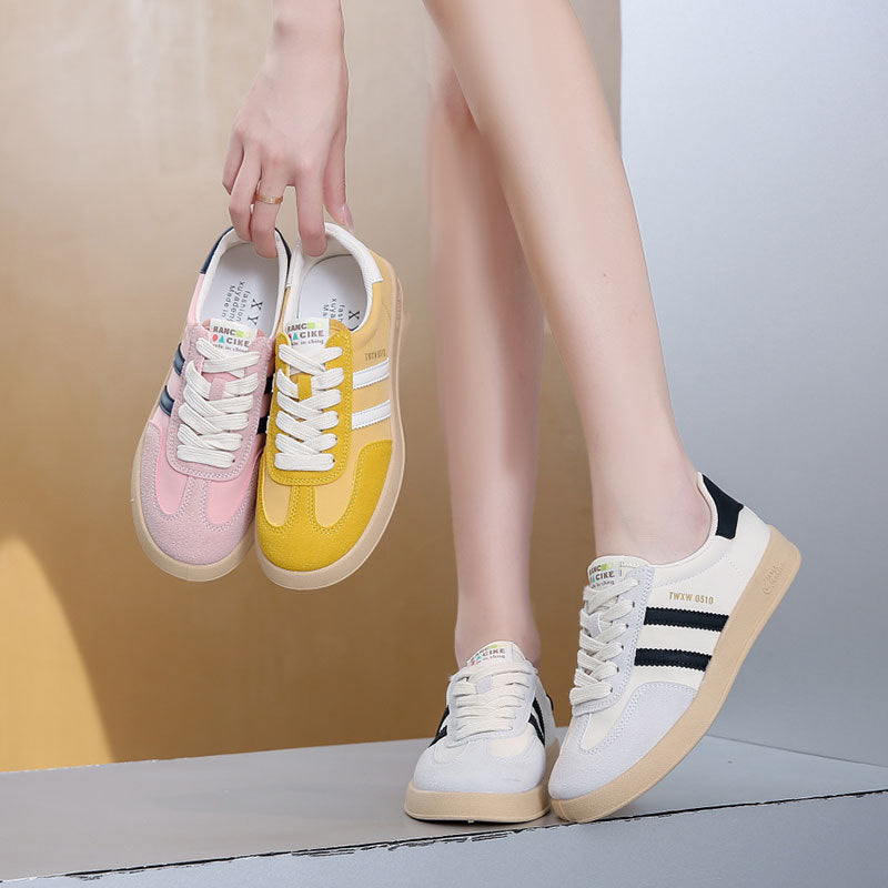 Damen Sportliche Sneakers mit modischen Streifen und dämpfender Sohle