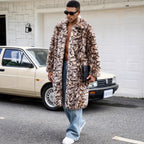 Herren Modischer Kunstfellmantel mit aufregendem Tierdesign R&B