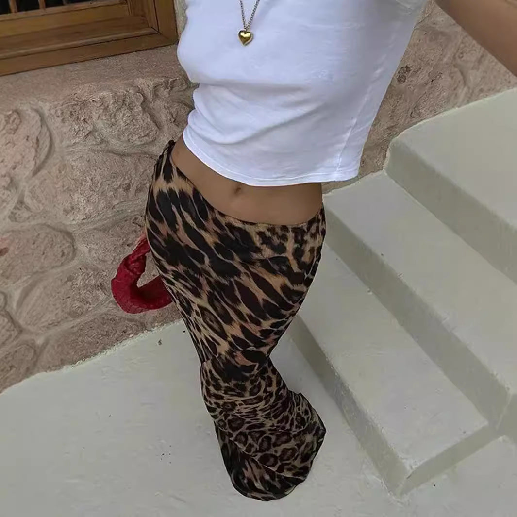 Damen Maxirock im eleganten Animal-Print mit hohem Bund R&B