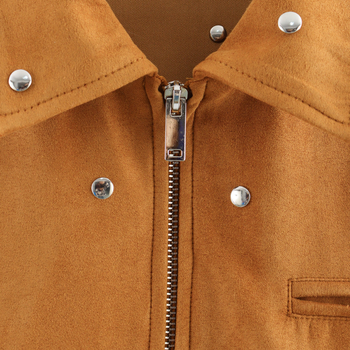 Damen modische Oversized-Jacke mit dekorativen Nieten R&B