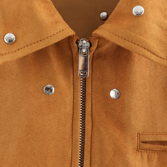Damen modische Oversized-Jacke mit dekorativen Nieten R&B