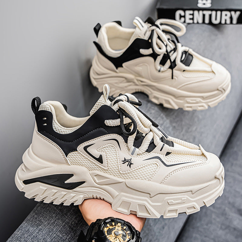 Damen sportliche Chunky Sneakers mit rutschfester Sohle und atmungsaktivem Obermaterial R&B
