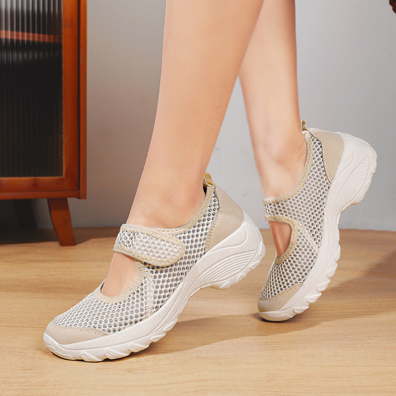 Damen Atmungsaktive Freizeitschuhe mit verstellbarem Riemen R&B
