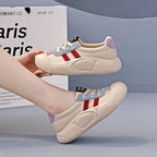 Damen modische Sneakers mit reflektierenden Elementen und gepolsterter Sohle R&B