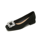 Damen Ballerinas mit funkelnder Strass-Applikation