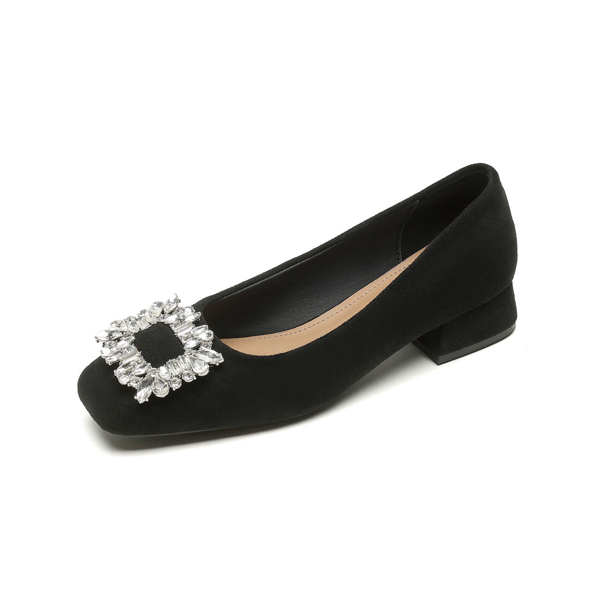 Damen Ballerinas mit funkelnder Strass-Applikation